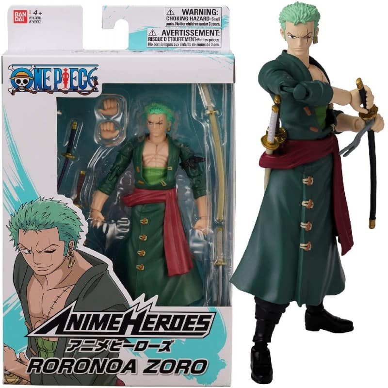 Figura Roronoa Zoro Anime Heroes One Piece 17cm - Espadas y Más