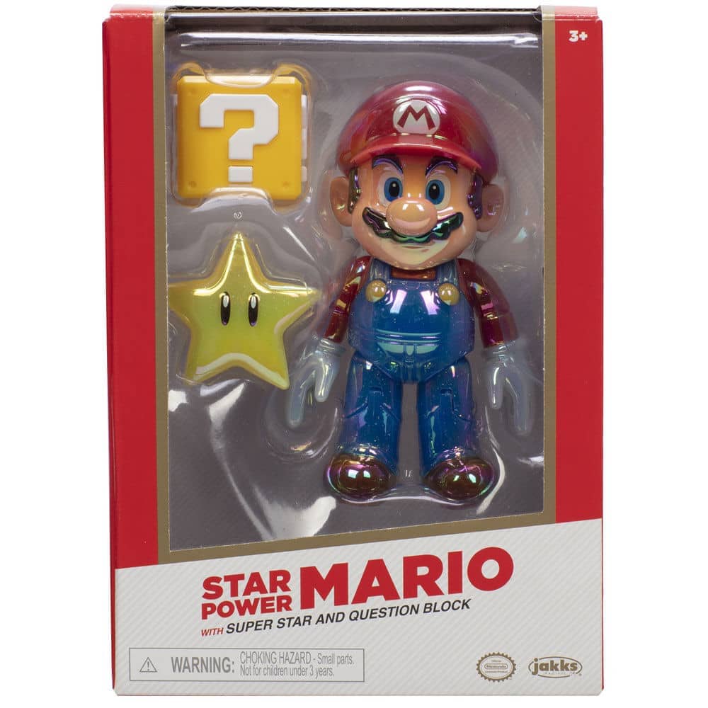 Figura Star Power Mario Gold Super Mario Bros 10cm - Espadas y Más