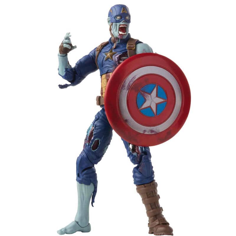 Figura Zombie Capitan America What If Marvel Legends 15cm - Espadas y Más