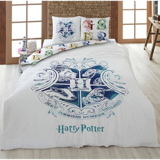 Funda nordica Hogwarts Harry Potter cama 90cm algodon - Espadas y Más