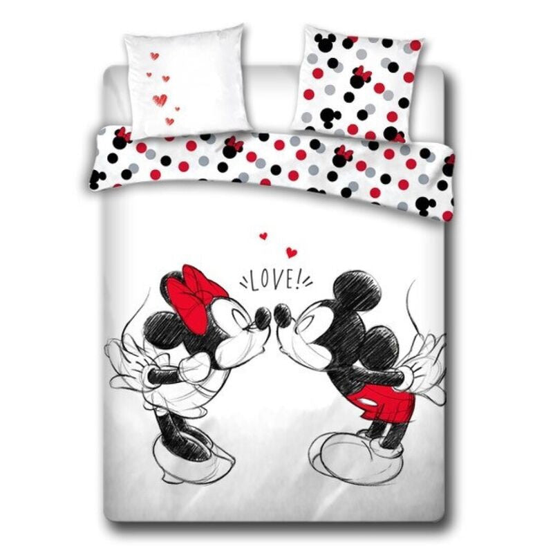 Funda nordica Mickey Minnie Disney cama 135cm microfibra - Espadas y Más