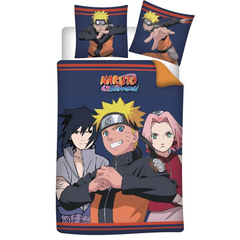 Funda nordica Naruto Shippuden cama 90 microfibra - Espadas y Más