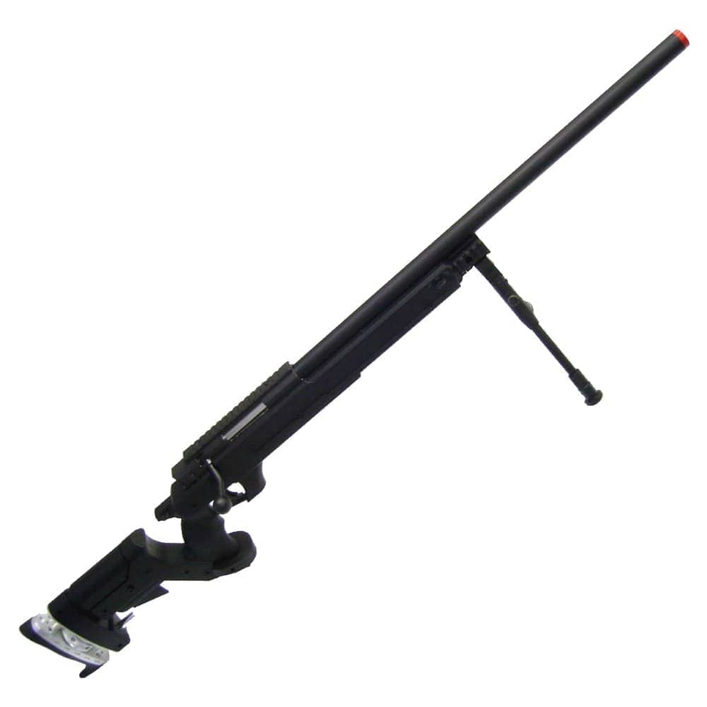 Imagen de Fusil De Acción Well Sniper Bolt Con Bípode Negro (MB08B) parte de nuestra colección en Espadas y más, sitio oficial.