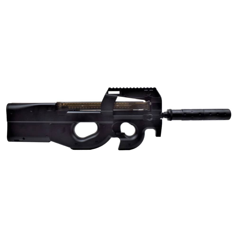 FUSIL ELÉCTRICO CYMA P90 SILENCIADOR VERSION NEGRO (CM060B) - Espadas y Más