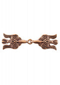 Gancho de Capa de bronce Clasp, Hugin & Munin 1404001428 - Espadas y Más