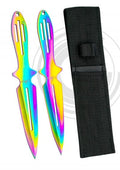 H7005 SET 2 CUCHILLO LANZADOR RAINBOW - Espadas y Más