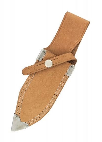 Cuchillo de caza Nyala con hoja de punta caída y mango laminar de cuero HN-KH2513 - Espadas y Más