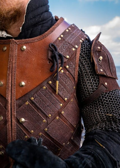 Armadura Woodsman LARP Armour, Piel de gamuza, Negro o Marrón  IF-105101 - Espadas y Más