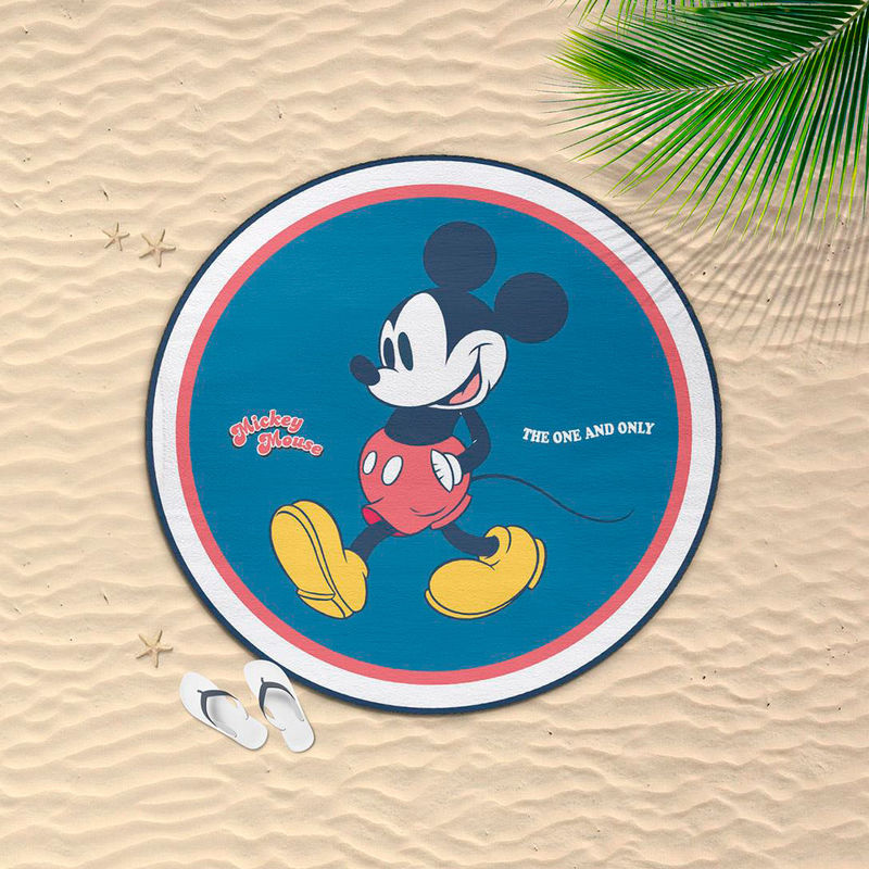 Imagenes del producto Toalla redonda Mickey Disney microfibra 130cm