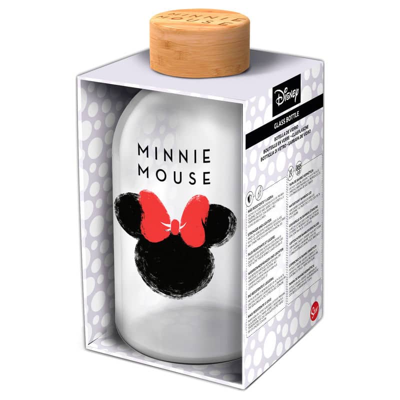 Botella cristal Minnie Disney 620ml - Espadas y Más