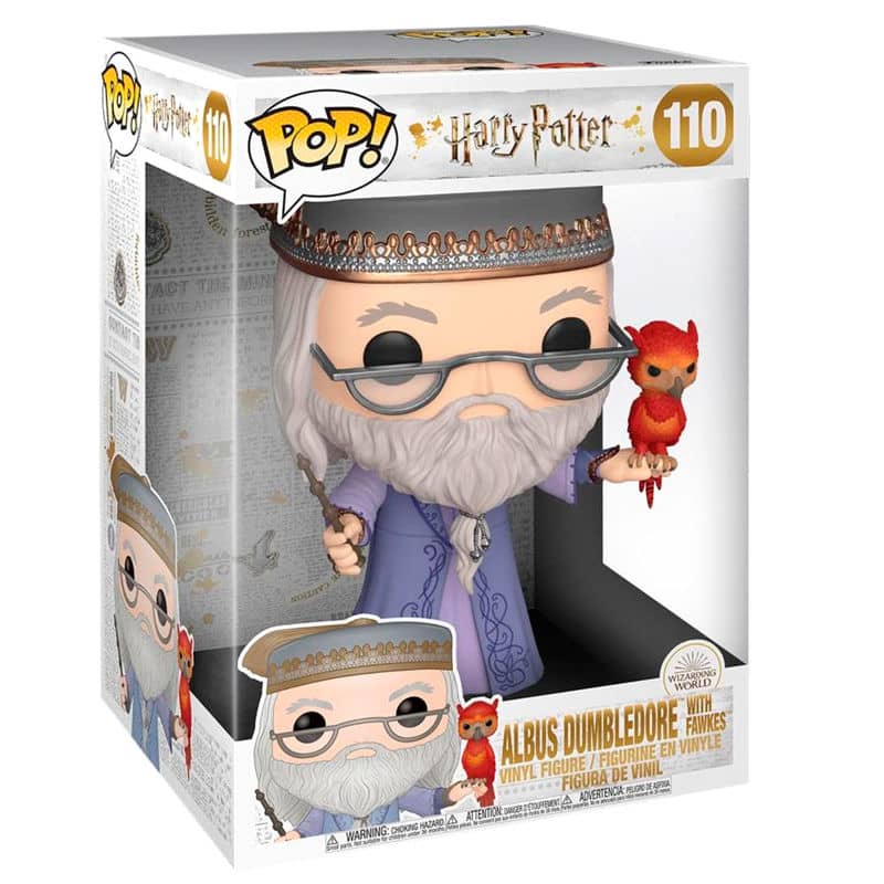 Figura POP Harry Potter Albus Dumbledore with Fawkes 25cm - Espadas y Más