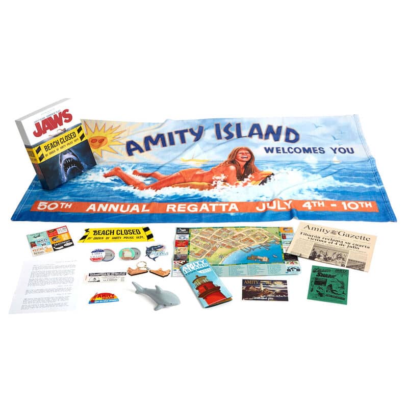 Kit Bienvenida Amity Island Summer of 75 Tiburon - Espadas y Más