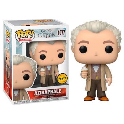 Figura POP Good Omens Aziraphale with Book 5 + 1 Chase - Espadas y Más