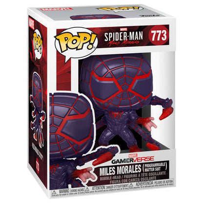 Figura POP Marvel Spiderman Miles Morales Programmable Matter Suit - Espadas y Más