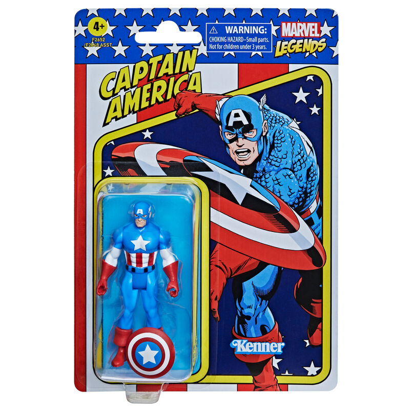 Retro Captain America Marvel Figur 9,5 cm