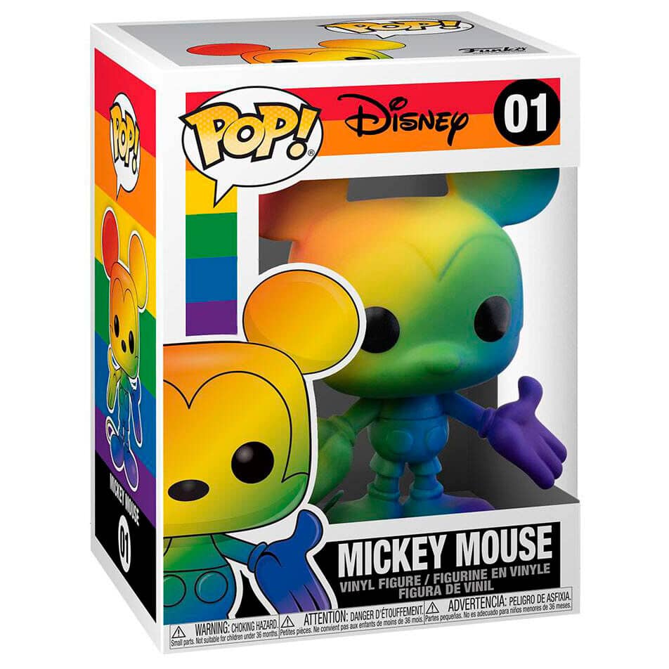 Figura POP Disney Pride Mickey Mouse Rainbow - Espadas y Más