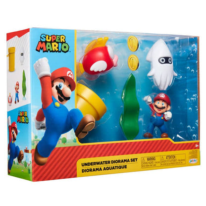 Set diorama Mundo Submarino Super Mario Nintendo - Espadas y Más