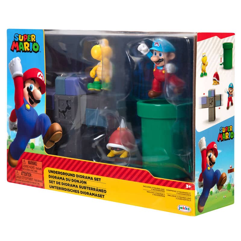 Set diorama Subterraneo Super Mario Nintendo - Espadas y Más
