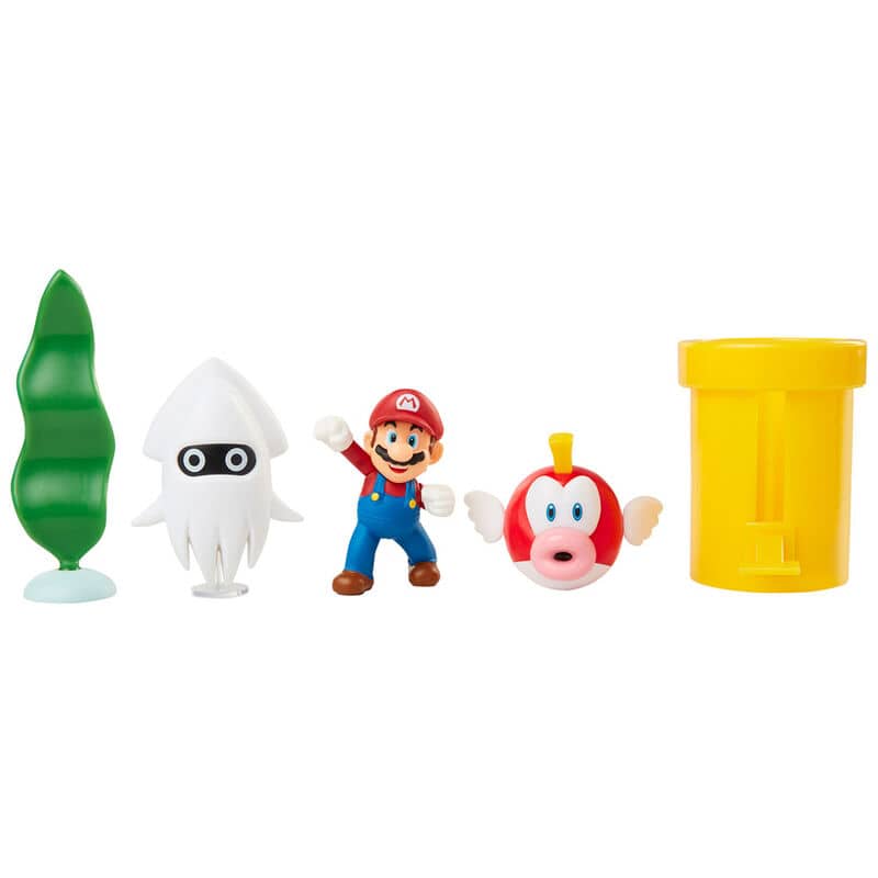 Set diorama Mundo Submarino Super Mario Nintendo - Espadas y Más