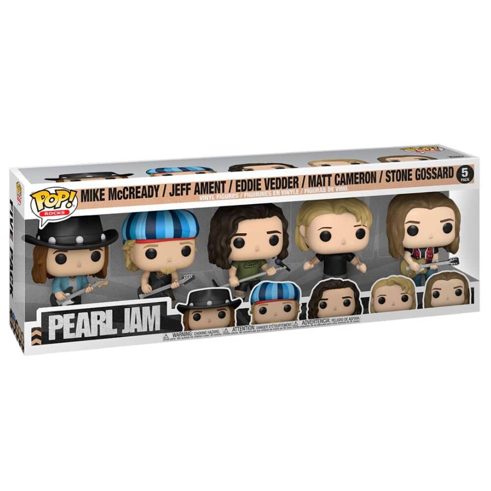 Set 5 figuras POP Pearl Jam - Espadas y Más