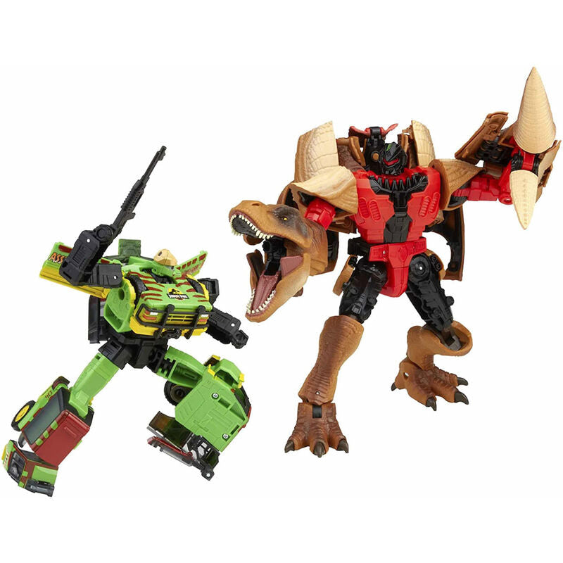 Set 2 figuras Tyrannocon Rex + Autobot JP93 Transformers Jurassic Park - Espadas y Más