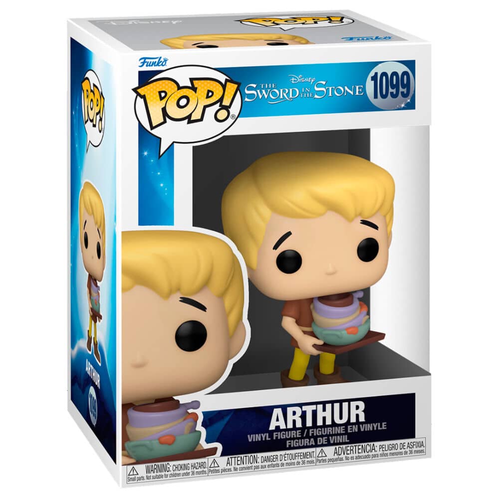 Figura POP Disney Merlin El Encantador Arthur - Espadas y Más