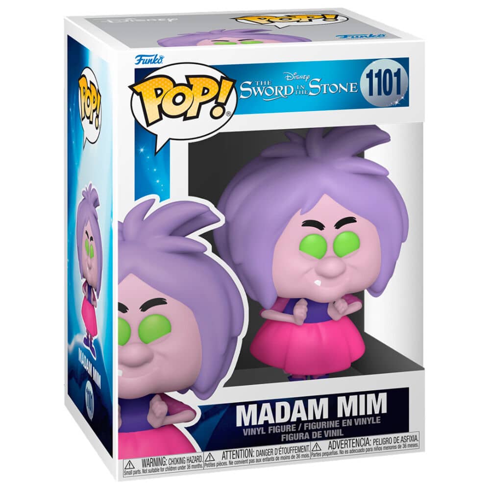 Figura POP Disney Merlin El Encantador Madam Mim - Espadas y Más