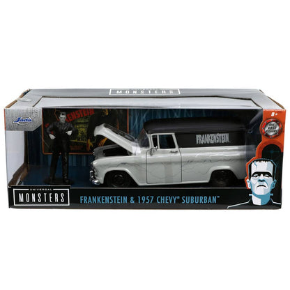 Imagen de Set figura + coche Chevy Suburban Delivery 1957 Frankenstein parte de nuestra colección en Espadas y más, sitio oficial.
