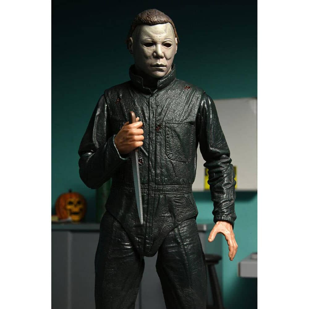 Blister 2 figuras Ultimate Michael Myers + DR Loomis Scale Action Halloween 2 18cm - Espadas y Más