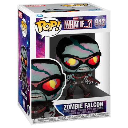 Figura POP Marvel What If Zombie Falcon - Espadas y Más