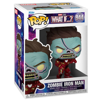 Figura POP Marvel What If Zombie Iron Man - Espadas y Más