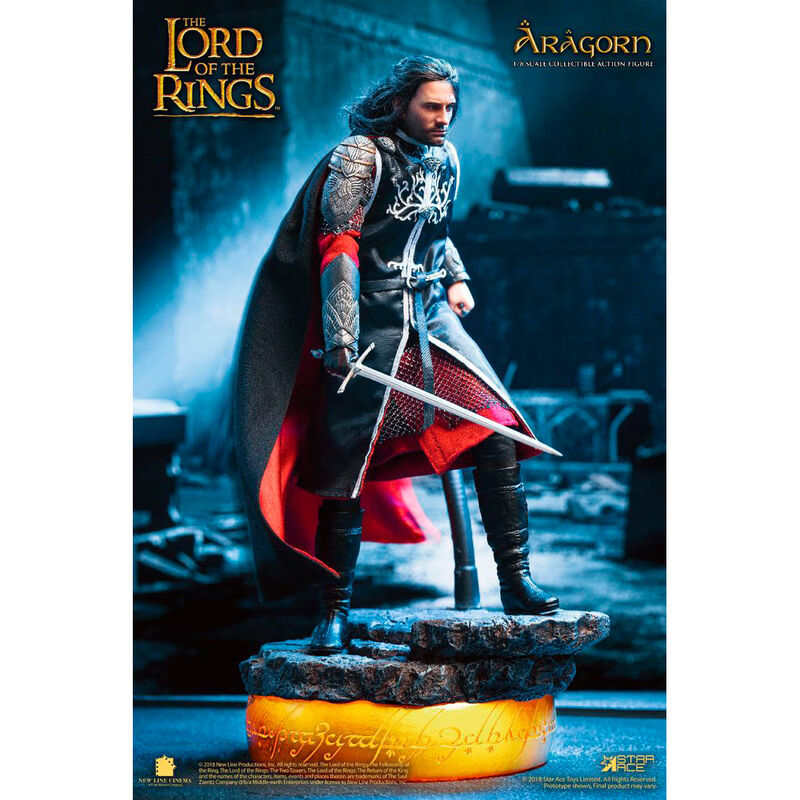 Real Master Aragorn Figur Deluxe Version Der Herr der Ringe 23cm
