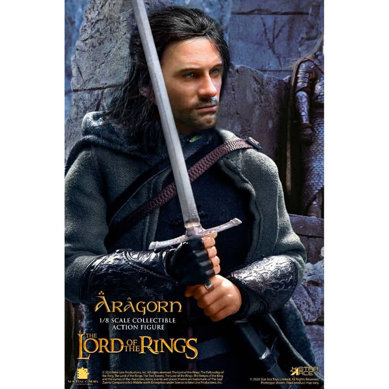 Figura Real Master Aragorn Special Version El Señor de los Anillos 23cm - Espadas y Más