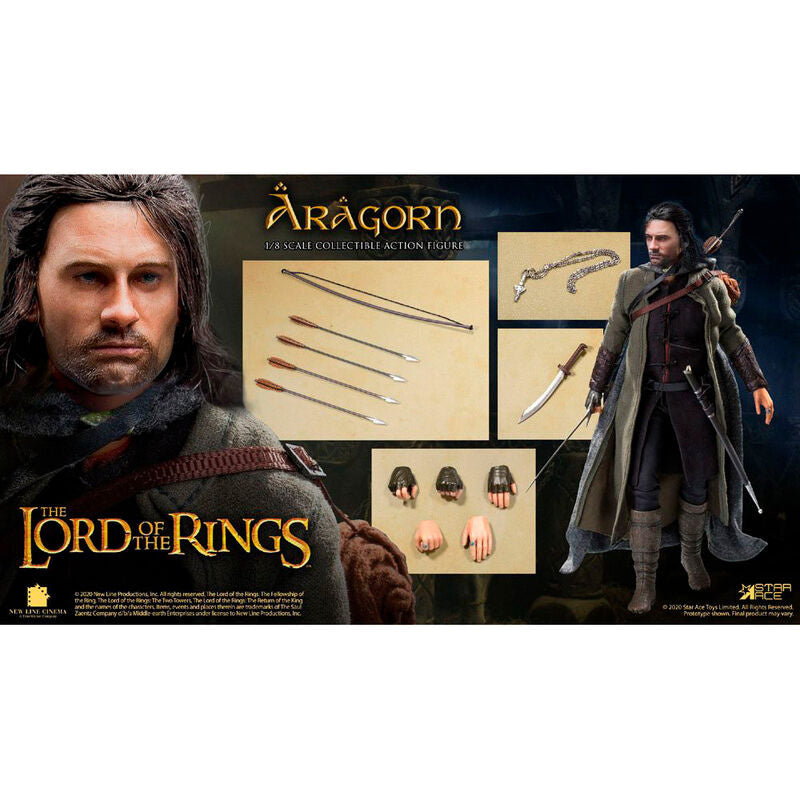 Figura Real Master Aragorn Special Version El Señor de los Anillos 23cm - Espadas y Más