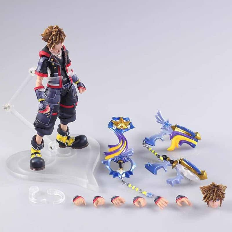 Figura Sora Kingdom Hearts III Bring Arts Disney 15cm - Espadas y Más