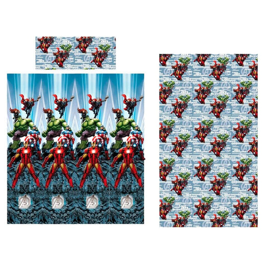 Juego sabanas Vengadores Avengers Marvel 105cm algodon - Espadas y Más