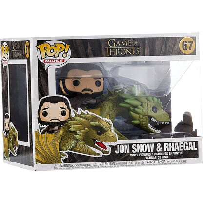 Figura POP Juego de Tronos Jon Snow Rhaegal - Espadas y Más