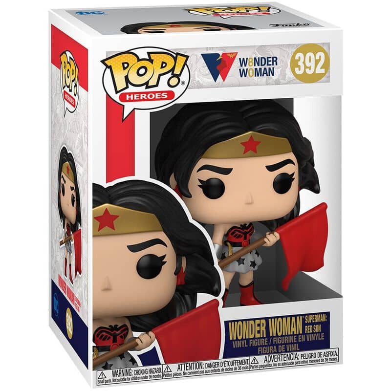 Figura POP DC Comics Wonder Woman 80th Wonder Woman Superman Red Son - Espadas y Más