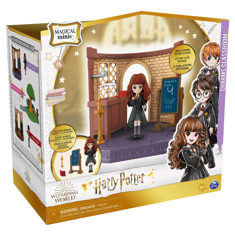 Aula Encantamientos Magicos + Figura Hermione Harry Potter 5cm