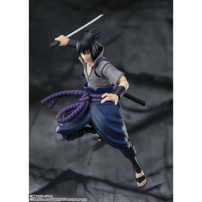 Figura SH Figuarts Sasuke Uchiba He Who Bears All Hatred Naruto Shippuden 15cm - Espadas y Más