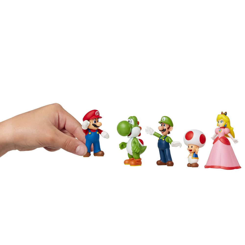 Set 5 Figuras Super Mario Nintendo 6cm - Espadas y Más