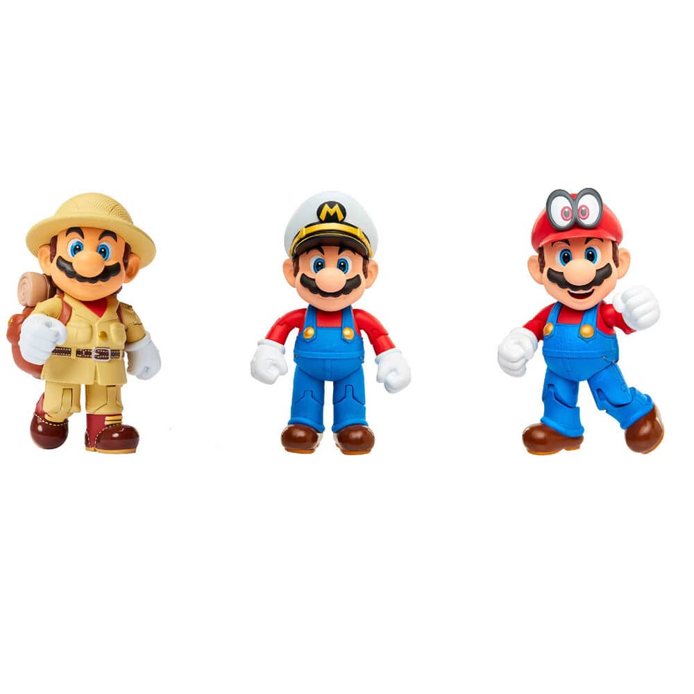 Blister 3 figuras Super Mario Nintendo 10cm - Espadas y Más