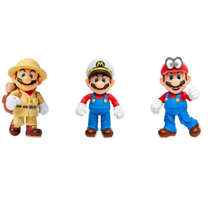 Blister 3 figuras Super Mario Nintendo 10cm - Espadas y Más