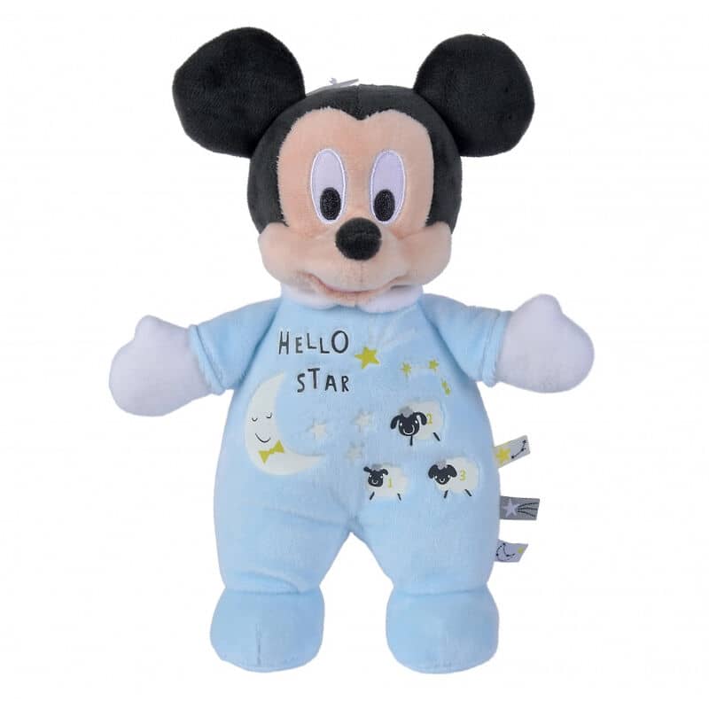 Peluche Brilla en la Oscuridad Mickey Disney sotf 25cm - Espadas y Más