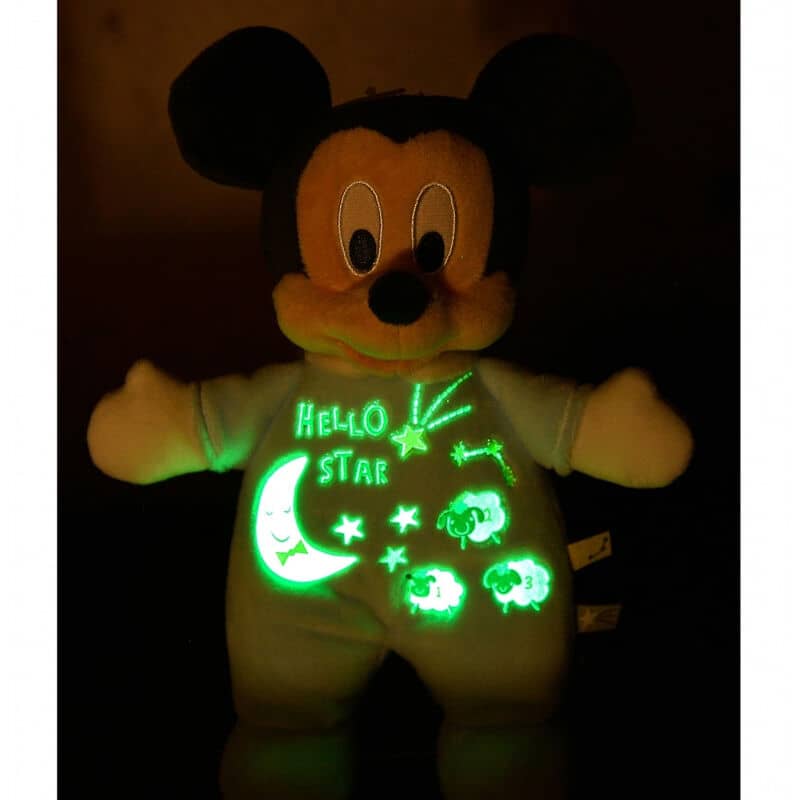 Peluche Brilla en la Oscuridad Mickey Disney sotf 25cm - Espadas y Más