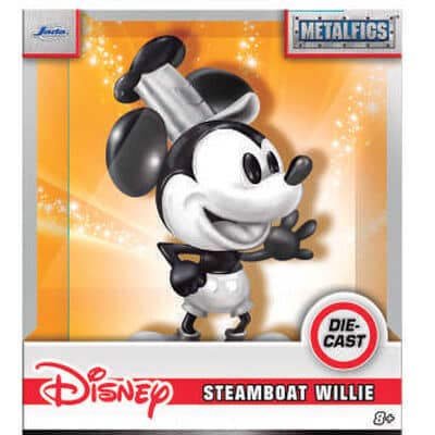 Figura metalfigs Steamboat Willie Mickey Disney 10cm - Espadas y Más