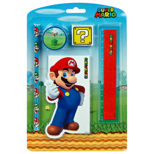 Imagenes del producto Pack 12 sets papeleria Super Mario Bros