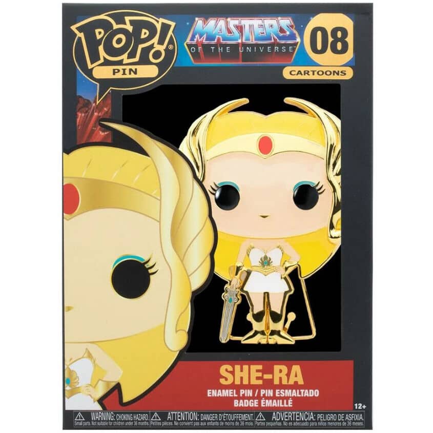Imagen de POP Pin Masters del Universo She-Ra 10cm parte de nuestra colección en Espadas y más, sitio oficial.