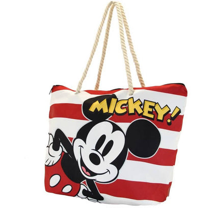 Bolsa playa Beach Stripes Mickey Disney - Espadas y Más