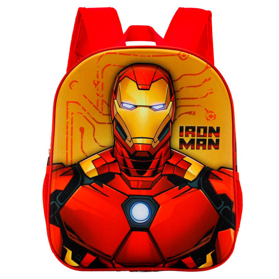 Mochila 3D Angry Iron Man Marvel 31cm - Espadas y Más
